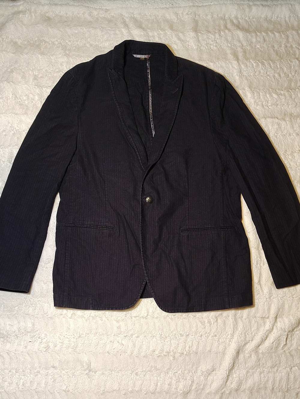 Kroon Men's Dark Black Single-Button Sport Blazer